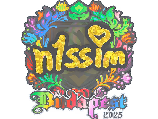 Sticker n1ssim (Holo) | Budapest 2025 - Preço e onde comprar no CS2