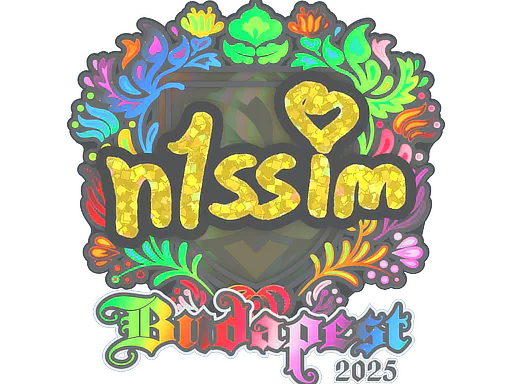 Sticker n1ssim (Holo) | Budapest 2025 - Preço e onde comprar no CS2