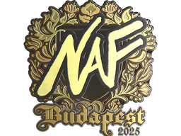 Sticker NAF (Gold) | Budapest 2025 - Preço e onde comprar no CS2