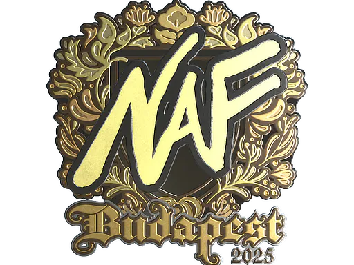 Sticker NAF (Gold) | Budapest 2025 - Preço e onde comprar no CS2
