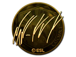 Sticker NAF (Gold) | Katowice 2019 - Preço e onde comprar no CS2