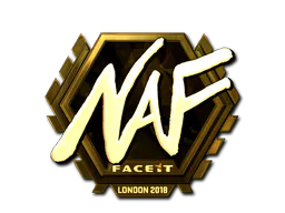 Sticker NAF (Gold) | London 2018 - Preço e onde comprar no CS2