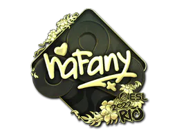 Sticker nafany (Gold) | Rio 2022 - Preço e onde comprar no CS2