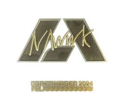 Sticker nawwk (Gold) | Copenhagen 2024 - Preço e onde comprar no CS2