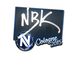 Sticker NBK- | Cologne 2015 - Preço e onde comprar no CS2