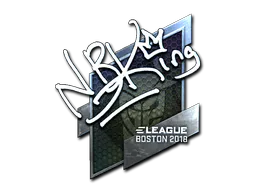 Sticker NBK- (Foil) | Boston 2018 - Preço e onde comprar no CS2