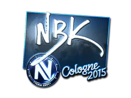 Sticker NBK- (Foil) | Cologne 2015 - Preço e onde comprar no CS2