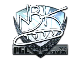 Sticker NBK- (Foil) | Krakow 2017 - Preço e onde comprar no CS2