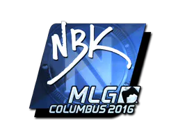 Sticker NBK- (Foil) | MLG Columbus 2016 - Preço e onde comprar no CS2