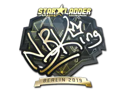 Sticker NBK- (Gold) | Berlin 2019 - Preço e onde comprar no CS2
