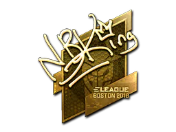 Sticker NBK- (Gold) | Boston 2018 - Preço e onde comprar no CS2