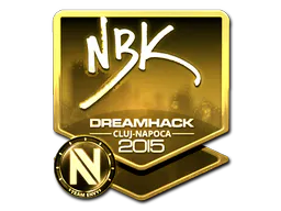 Sticker NBK- (Gold) | Cluj-Napoca 2015 - Preço e onde comprar no CS2