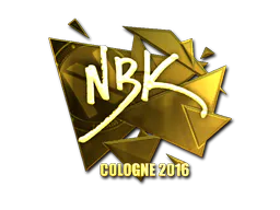 Sticker NBK- (Gold) | Cologne 2016 - Preço e onde comprar no CS2