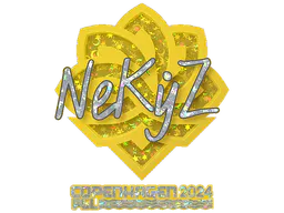 Sticker NEKiZ (Glitter) | Copenhagen 2024 - Preço e onde comprar no CS2