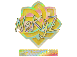Sticker NEKiZ (Holo) | Copenhagen 2024 - Preço e onde comprar no CS2