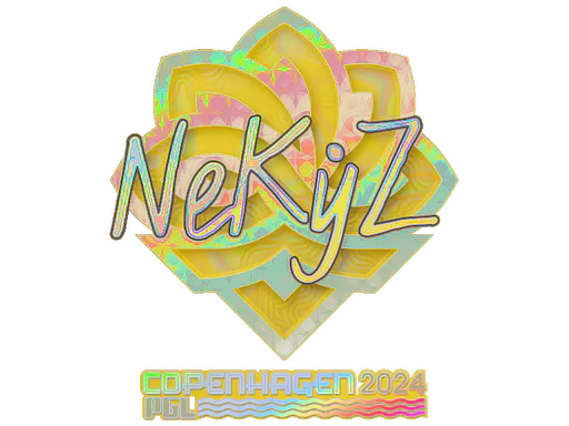 Sticker NEKiZ (Holo) | Copenhagen 2024 - Preço e onde comprar no CS2
