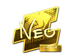 Sticker NEO (Gold) | Atlanta 2017 - Preço e onde comprar no CS2