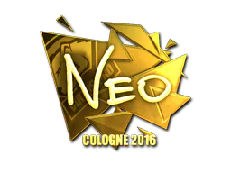 Sticker NEO (Gold) | Cologne 2016 - Preço e onde comprar no CS2