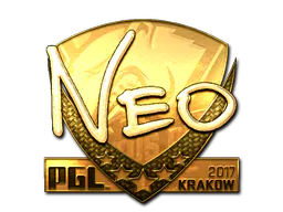 Sticker NEO (Gold) | Krakow 2017 - Preço e onde comprar no CS2