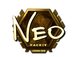 Sticker NEO (Gold) | London 2018 - Preço e onde comprar no CS2