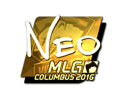 Sticker NEO (Gold) | MLG Columbus 2016 - Preço e onde comprar no CS2