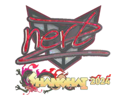Sticker NertZ (Glitter) | Shanghai 2024 - Preço e onde comprar no CS2