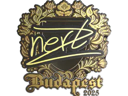 Sticker NertZ (Gold) | Budapest 2025 - Preço e onde comprar no CS2