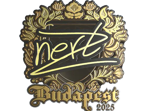 Sticker NertZ (Gold) | Budapest 2025 - Preço e onde comprar no CS2