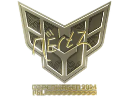 Sticker NertZ (Gold) | Copenhagen 2024 - Preço e onde comprar no CS2