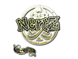 Sticker NertZ (Gold) | Paris 2023 - Preço e onde comprar no CS2