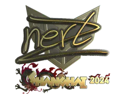 Sticker NertZ (Gold) | Shanghai 2024 - Preço e onde comprar no CS2