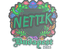 Sticker nettik (Embroidered) | Budapest 2025 - Preço e onde comprar no CS2