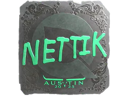 Sticker nettik (Foil) | Austin 2025 - Preço e onde comprar no CS2