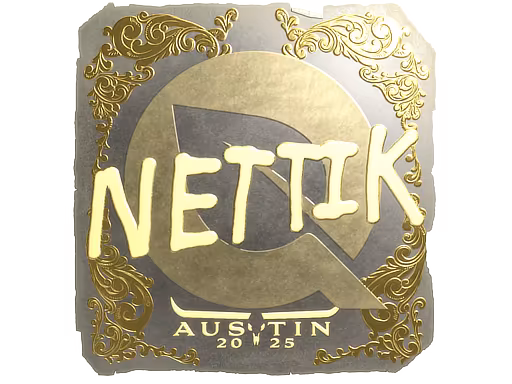 Sticker nettik (Gold) | Austin 2025 - Preço e onde comprar no CS2