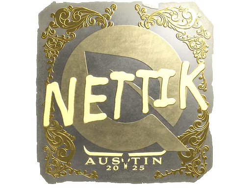 Sticker nettik (Gold) | Austin 2025 - Preço e onde comprar no CS2