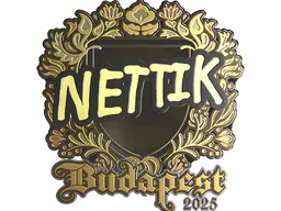 Sticker nettik (Gold) | Budapest 2025 - Preço e onde comprar no CS2