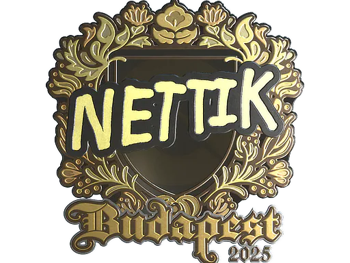 Sticker nettik (Gold) | Budapest 2025 - Preço e onde comprar no CS2