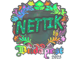 Sticker nettik (Holo) | Budapest 2025 - Preço e onde comprar no CS2