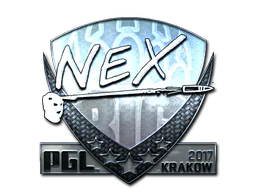Sticker nex (Foil) | Krakow 2017 - Preço e onde comprar no CS2