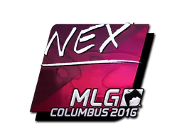 Sticker nex (Foil) | MLG Columbus 2016 - Preço e onde comprar no CS2