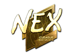 Sticker nex (Gold) | Boston 2018 - Preço e onde comprar no CS2