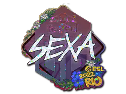 Sticker nexa (Glitter) | Rio 2022 - Preço e onde comprar no CS2