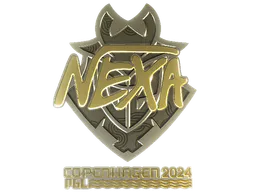 Sticker nexa (Gold) | Copenhagen 2024 - Preço e onde comprar no CS2