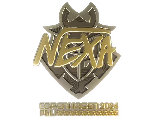Sticker nexa (Gold) | Copenhagen 2024 - Preço e onde comprar no CS2