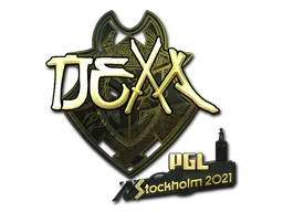 Sticker nexa (Gold) | Stockholm 2021 - Preço e onde comprar no CS2