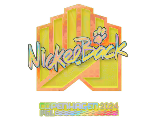 Sticker NickelBack (Holo) | Copenhagen 2024 - Preço e onde comprar no CS2