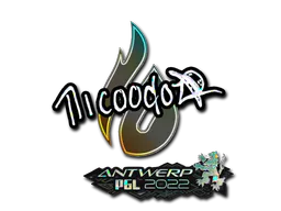 Sticker nicoodoz (Glitter) | Antwerp 2022 - Preço e onde comprar no CS2