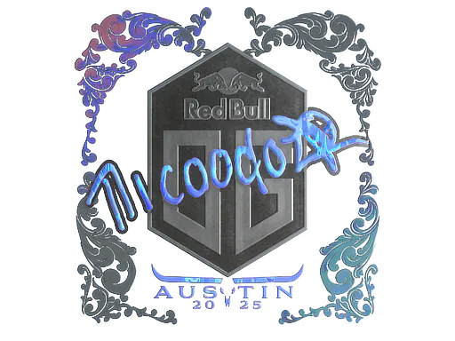 Sticker nicoodoz (Holo) | Austin 2025 - Preço e onde comprar no CS2