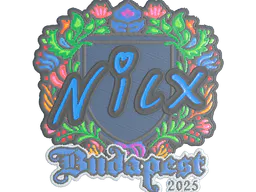 Sticker nicx (Embroidered) | Budapest 2025 - Preço e onde comprar no CS2