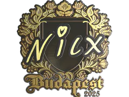 Sticker nicx (Gold) | Budapest 2025 - Preço e onde comprar no CS2